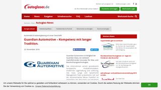 
                            4. Guardian AutomotiveAutomobil-Esatzverglasung | Autoglaser.de