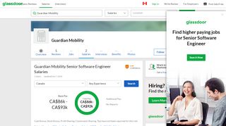
                            10. Guardian Mobility Senior Software Engineer Salary | Glassdoor.ca