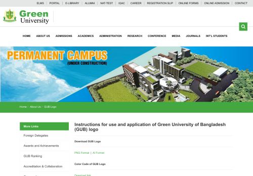 
                            11. GUB Logo - Green University of Bangladesh