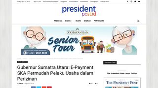
                            10. Gubernur Sumatra Utara: E-Payment SKA Permudah Pelaku Usaha ...