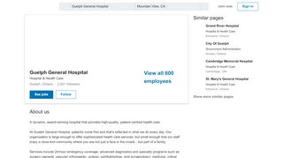 
                            5. Guelph General Hospital | LinkedIn