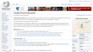 
                            9. Guelph General Hospital - Wikipedia