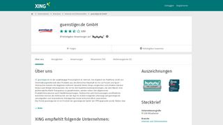 
                            11. guenstiger.de GmbH als Arbeitgeber | XING Unternehmen