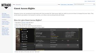 
                            6. Guest Access Rights - Nitradopedia EN - Nitrado-Wiki - nitrado.net