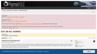 
                            12. Guest and null passwords - XigmaNAS