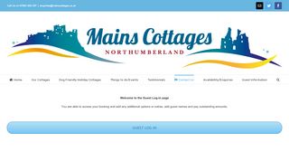
                            4. Guest Log-in - Mains Cottages