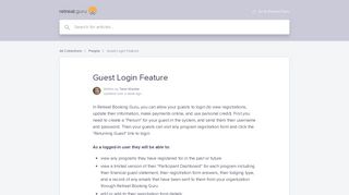 
                            7. Guest Login Feature | Retreat Booking Guru Help Center