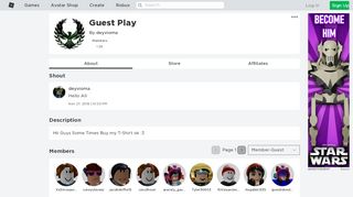 
                            1. Guest Play - Roblox