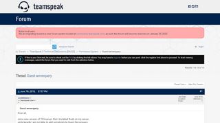 
                            1. Guest serverquery - TeamSpeak