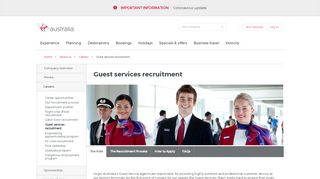 
                            9. Guest Services Recruitment | Virgin Australia