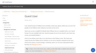 
                            12. Guest User - Tableau