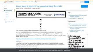 
                            10. Guest users to sign in to my application using Azure AD - Stack ...