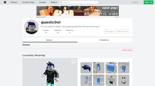 
                            5. guestc0ol - Profile - Roblox