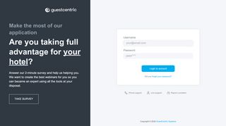 
                            1. GuestCentric - Login page