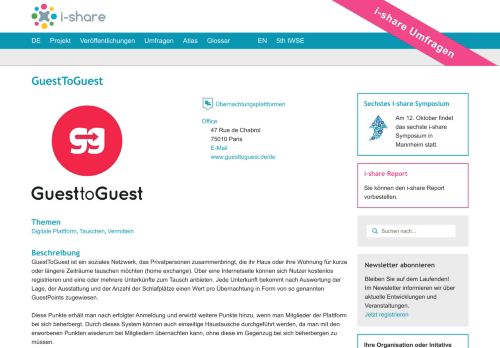 
                            2. GuestToGuest Sharing in Deutschland - Sharing Economy
