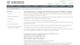 
                            4. Guía de acceso y carga de la Ficha Docente CONEAU Global ...