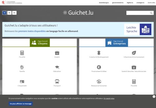 
                            10. Guichet.lu - Guide administratif // Luxembourg