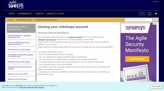 
                            6. Guida a wikiloops : Closing your wikiloops account - wikiloops.com