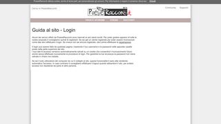 
                            1. Guida al login - PoesieRacconti