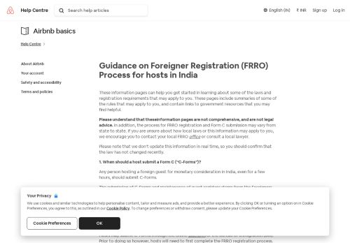 
                            9. Guidance on Foreigner Registration (FRRO) Process for India Hosts ...