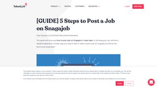 
                            7. [GUIDE] 5 Steps to Post a Job on Snagajob - TalentLyft