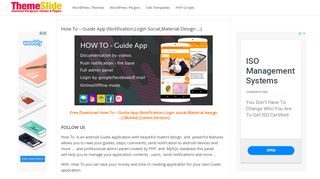 
                            4. Guide App (Notification,Login social,Material design ...) - ThemeSlide