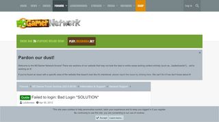 
                            7. Guide - Failed to login: Bad Login *SOLUTION* | MCGamer Network