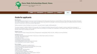 
                            3. Guide for applicants - Kano State Scholarships Board, Kano