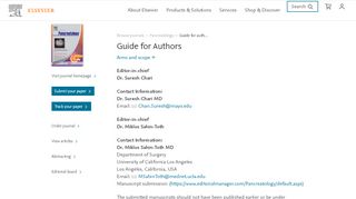 
                            9. Guide for authors - Pancreatology - ISSN 1424-3903 - Elsevier