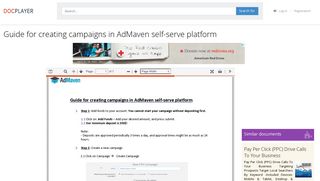 
                            10. Guide for creating campaigns in AdMaven self-serve platform - PDF