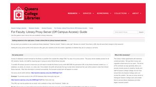 
                            7. Guide - For Faculty: Library Proxy Server (Off Campus Access ...
