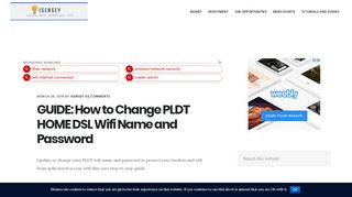 
                            7. GUIDE: How to Change PLDT HOME DSL Wifi Name and Password ...