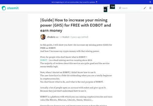 
                            6. [Guide] How to increase your mining power (GHS) for FREE with ...