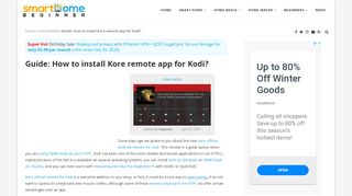 
                            10. Guide: How to install Kore remote app for Kodi? - SmartHomeBeginner