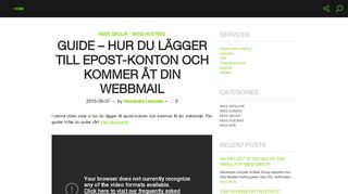 
                            4. Guide - Hur du lägger till epost-konton och kommer åt din webbmail ...