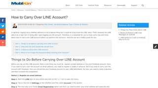
                            9. Guide on How to Carry Over LINE Account - MobiKin