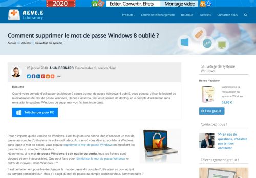 
                            7. Guide pour réinitialiser le mot de passe Windows 8 oublié - Renee ...