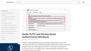 
                            12. Guide: PuTTY and SSH Key-Based Authentication (Windows ...
