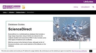 
                            7. Guide - ScienceDirect - Library Guides at Robert Gordon University
