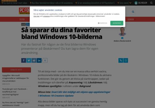 
                            5. Guide: Spara Windows 10-bilder - PC för Alla