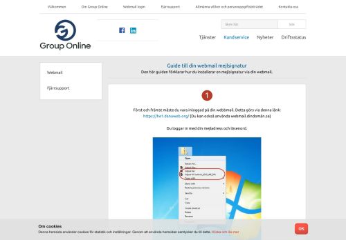 
                            4. Guide till din webmail mejlsignatur - DanaWeb AB