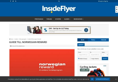 
                            13. Guide till Norwegian Reward - InsideFlyer SE