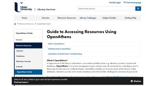 
                            4. Guide to Accessing Resources Using OpenAthens - Ulster University ...