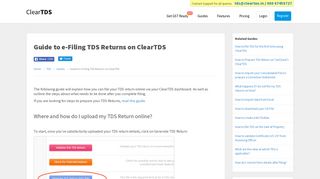 
                            4. Guide to e-Filing TDS Returns on ClearTDS - ClearTax