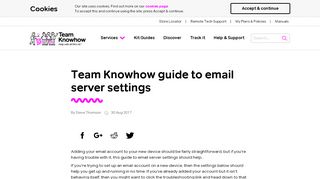 
                            13. Guide to email server settings - Team Knowhow