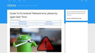 
                            10. Guide To Fix Android “Network error, please try again later” Error