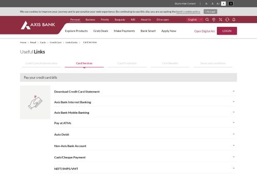 
                            2. Guide to make Credit Card Bill Payment Online & Offline - Axis Bank