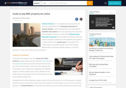 
                            9. Guide to pay BMC property tax online - Commonfloor.com