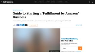 
                            4. Guide to Starting a Fulfillment by Amazon Business - Entrepreneur