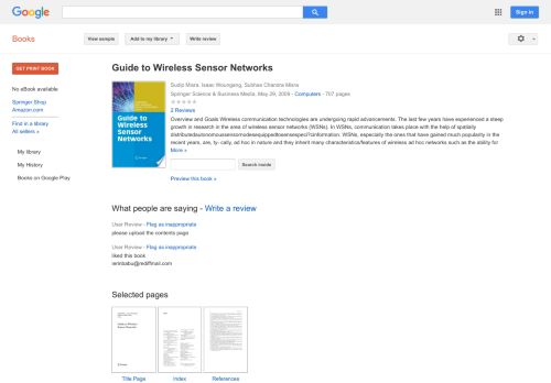 
                            7. Guide to Wireless Sensor Networks